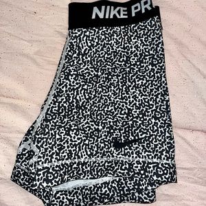 Black and White Nike Pros